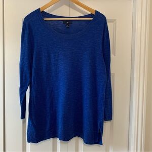 GAP Royal Blue Knit  Crew Neck Pullover Women’s Size US L